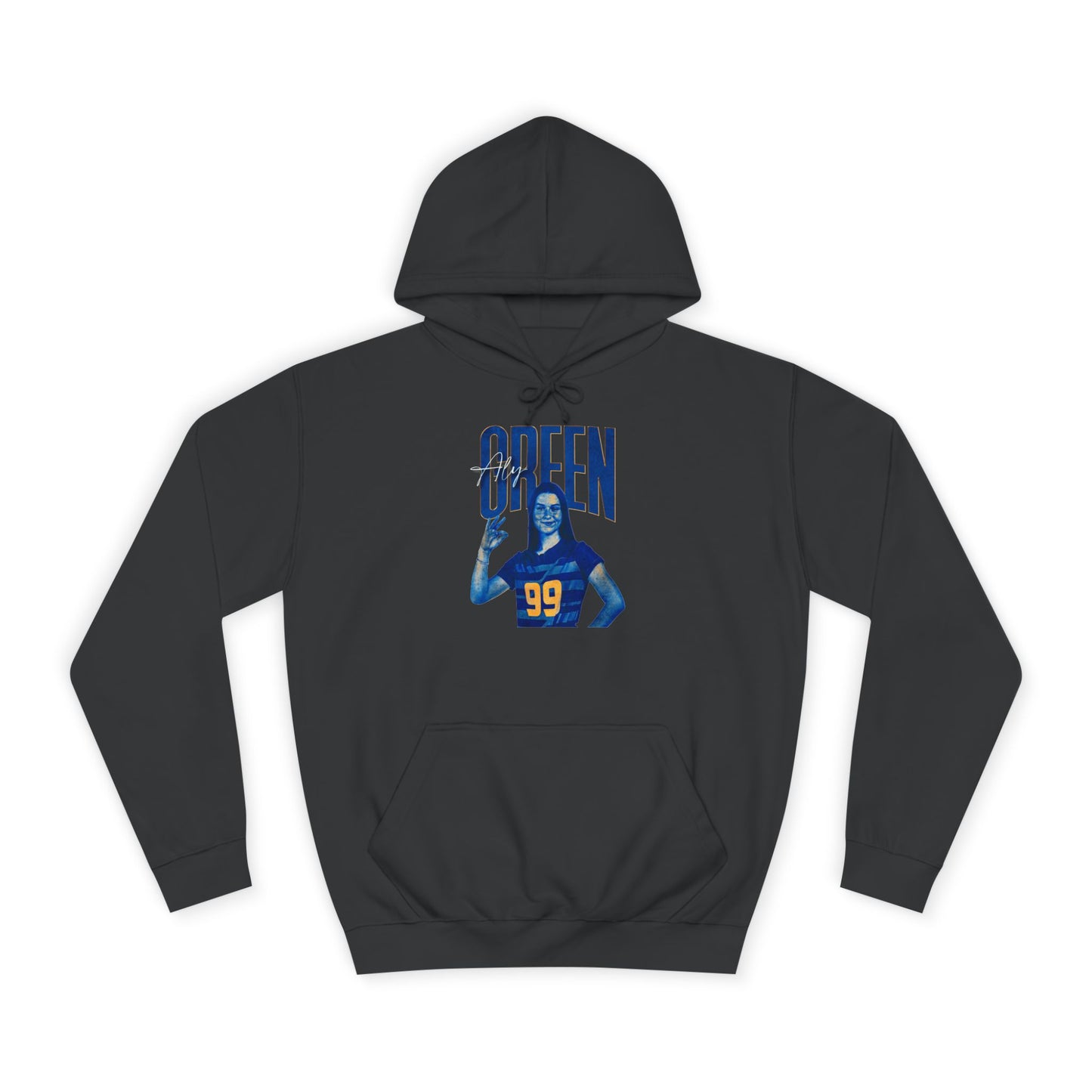Aly Green Faded Glory Blackout Premium Hoodie