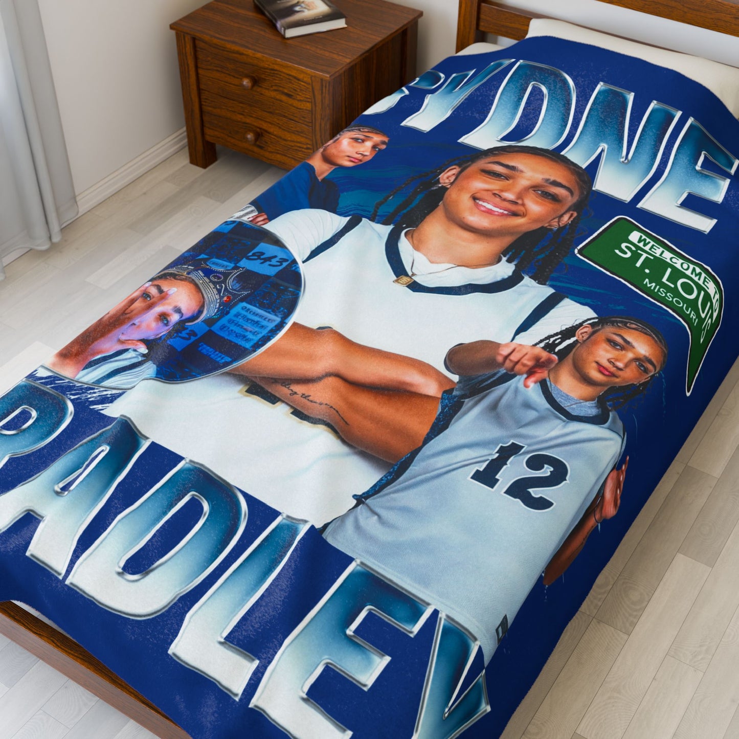 Sydney Bradley 60"-80" Plush Blanket