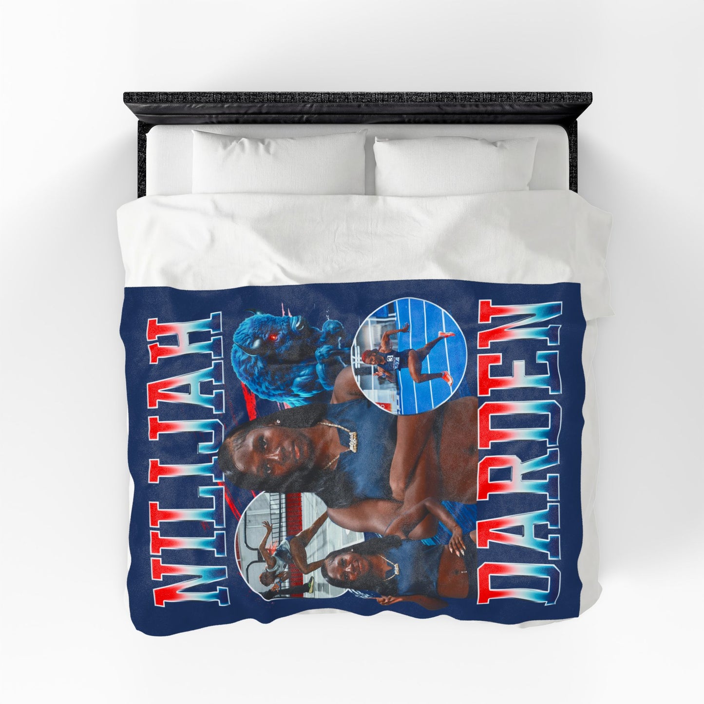 Nilijah Darden Colored & White Combo 60"-80" Plush Blanket