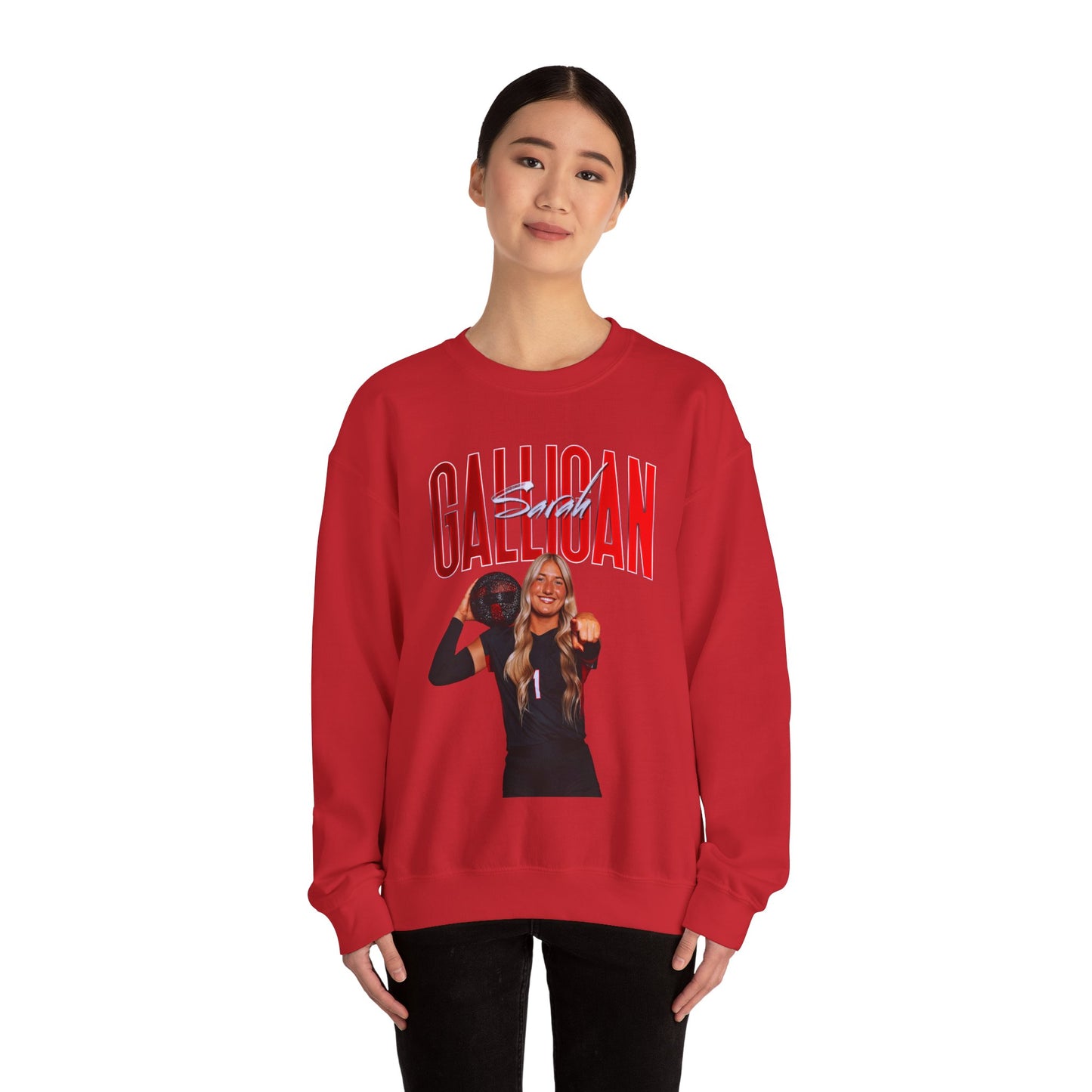 Sarah Galligan Big Last Name Crewneck Sweatshirt