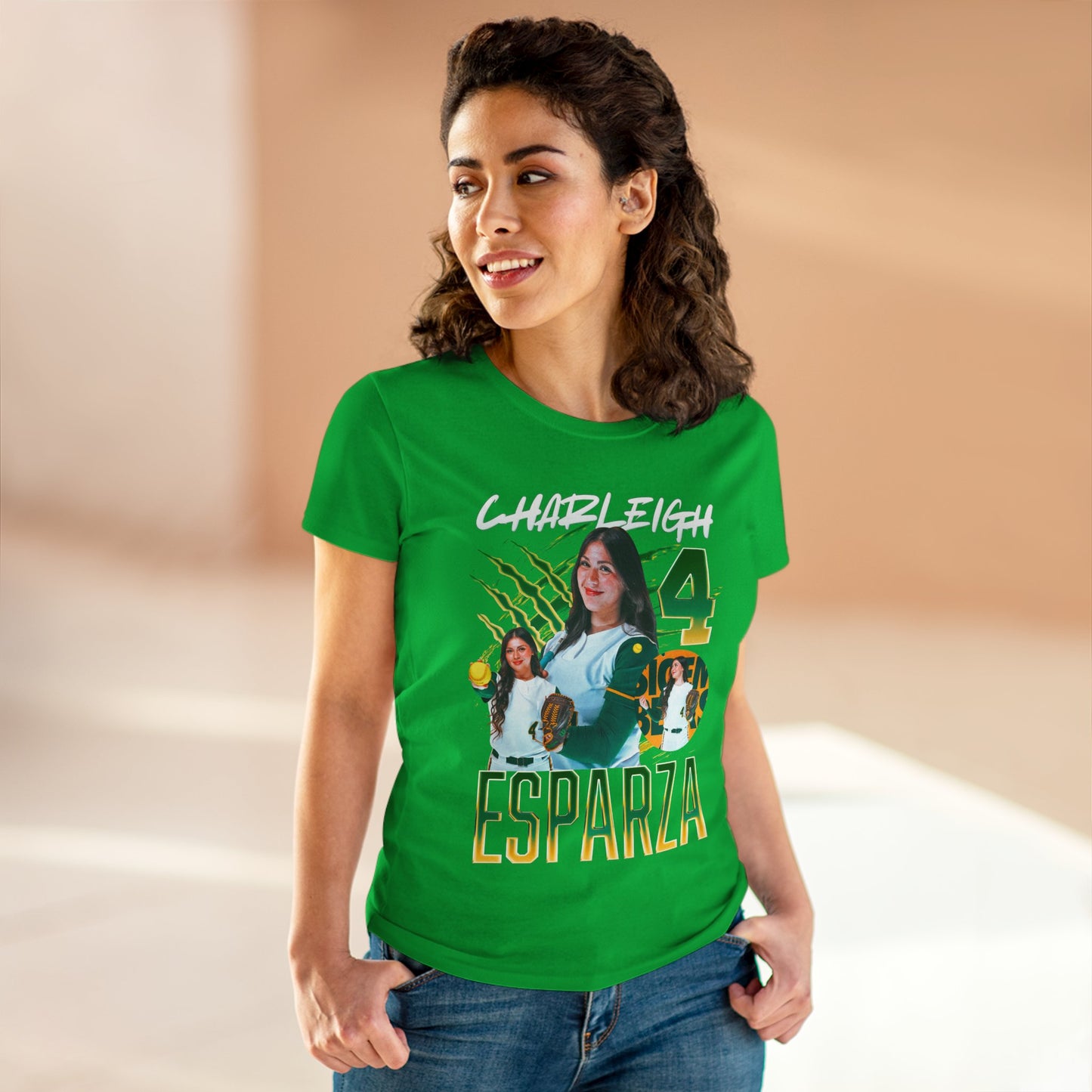 Charleigh Esparza White & Colored Combo Women's Tee