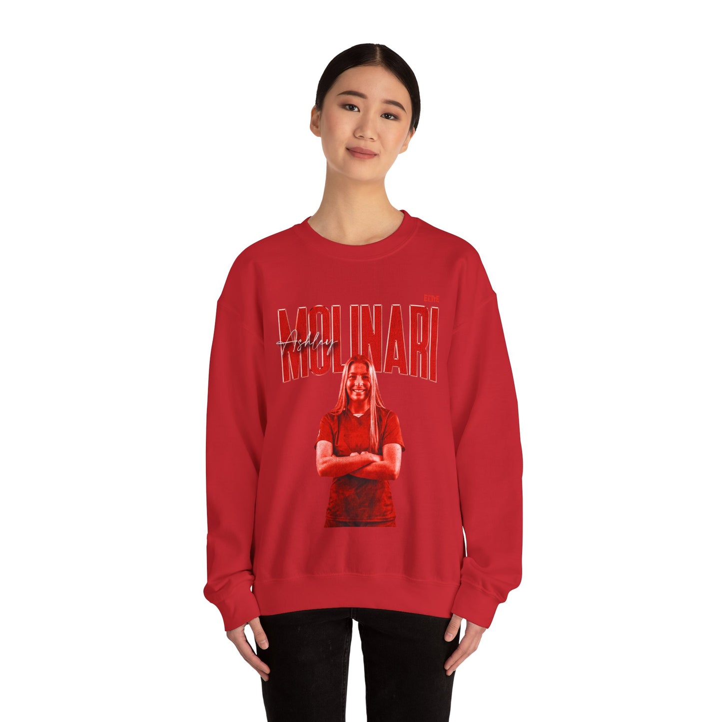 Ashley Molinari Faded Glory Crewneck Sweatshirt
