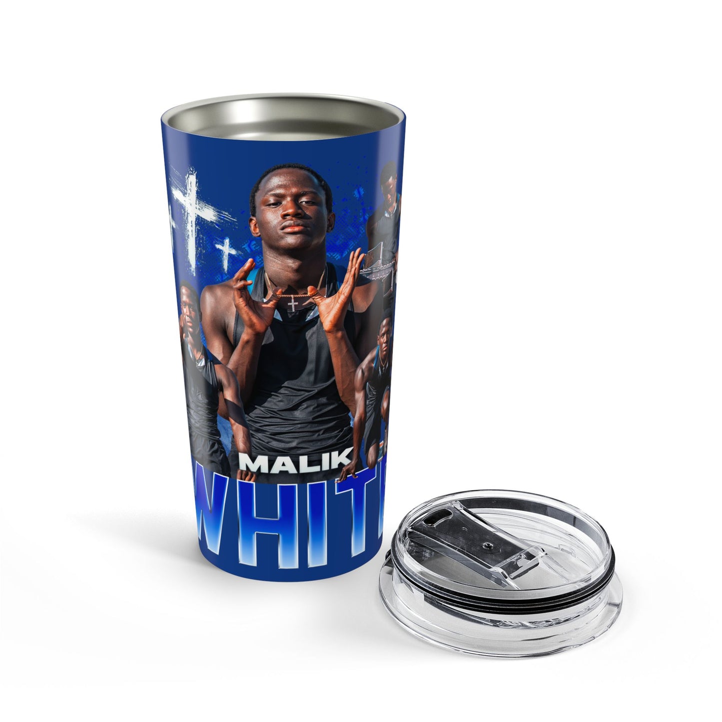 Malik White Faith Based 20oz Tumbler