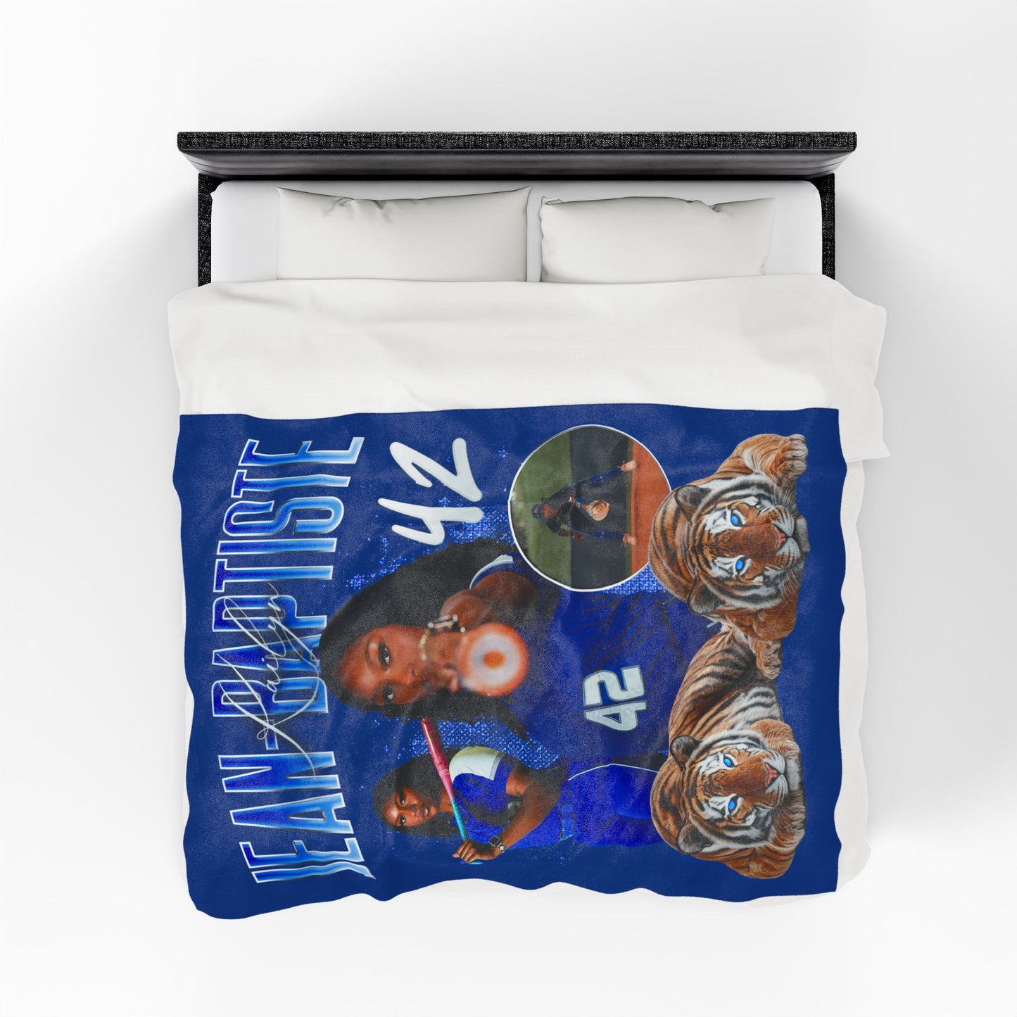 Kailyn Jean-Baptiste Last Name Highlight 60"-80" Plush Blanket