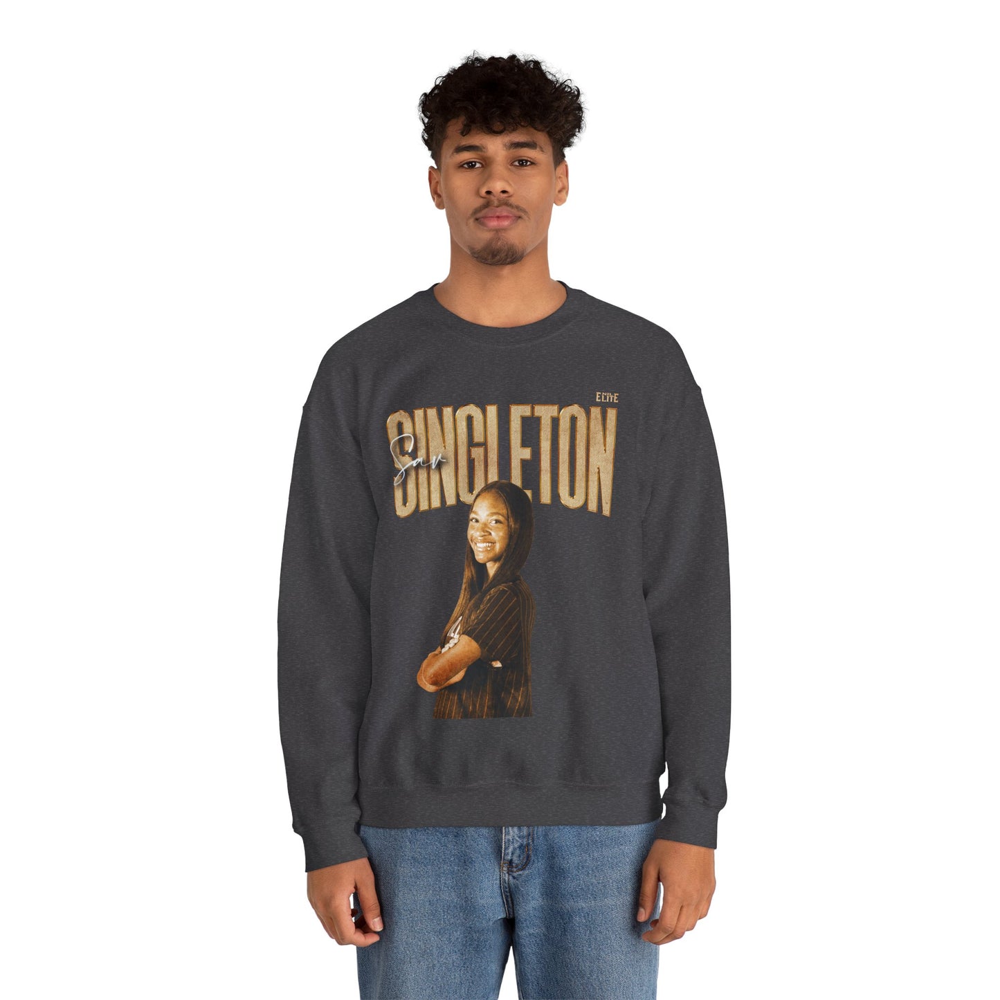 Sav Singleton Faded Glory Crewneck Sweatshirt