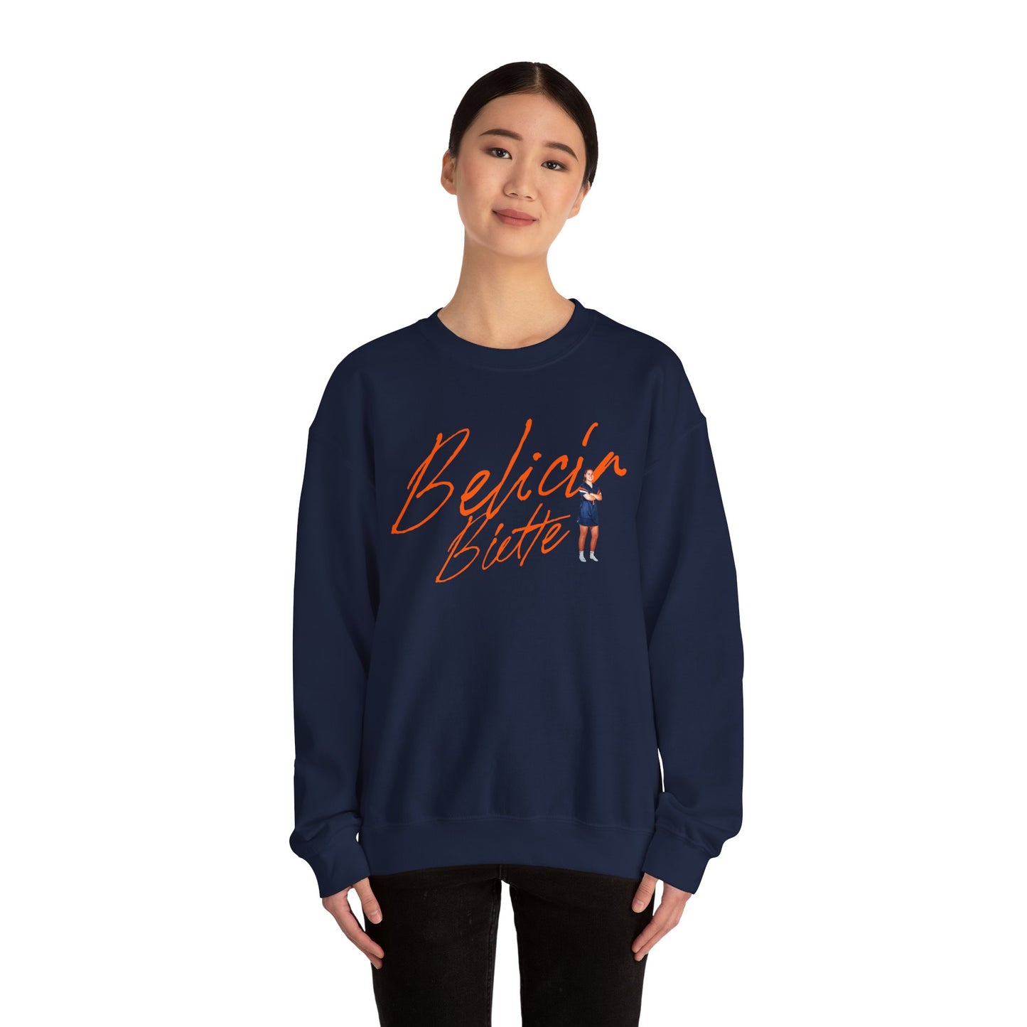 Belicia Biette Cursive Crewneck Sweatshirt
