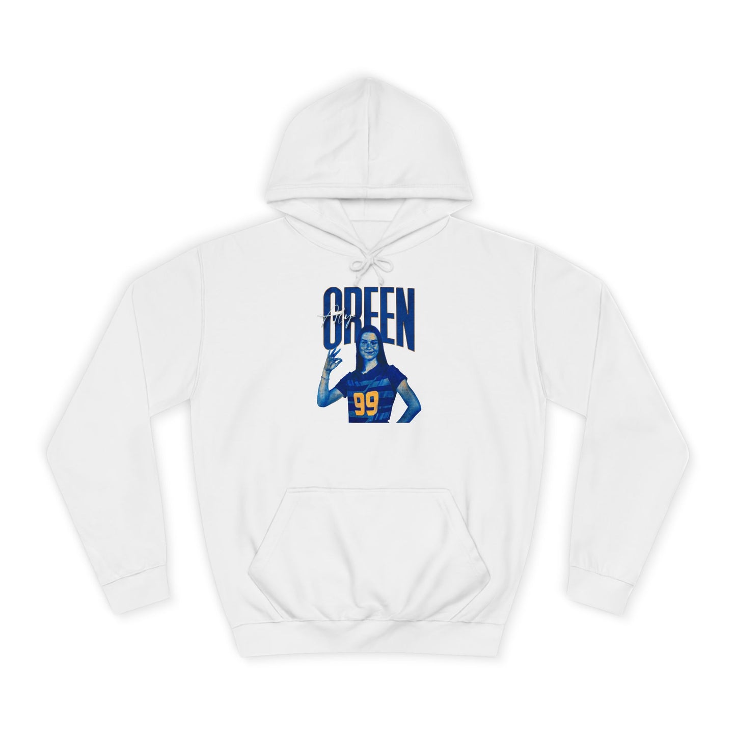 Aly Green Faded Glory Blackout Premium Hoodie