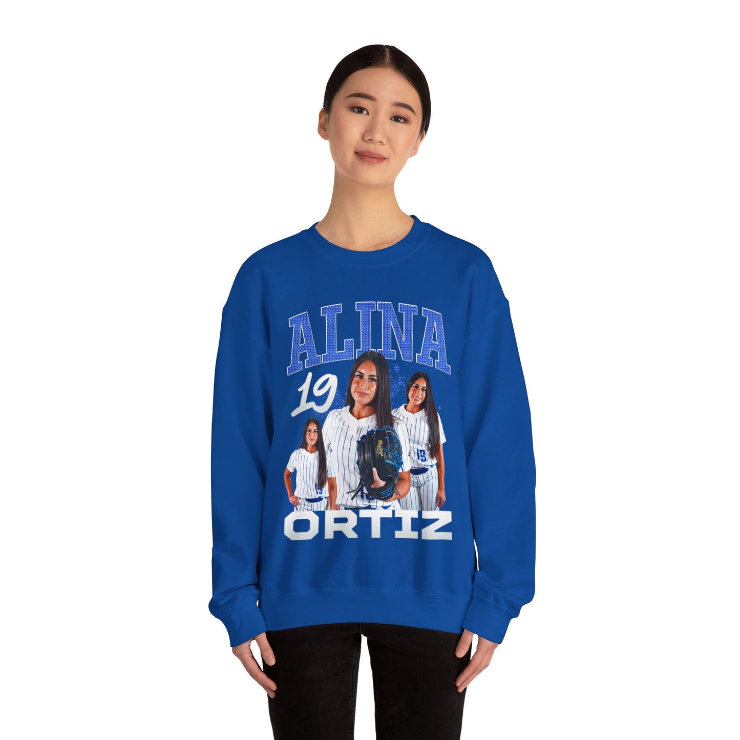 Alina Ortiz First Name Highlight Crewneck Sweatshirt