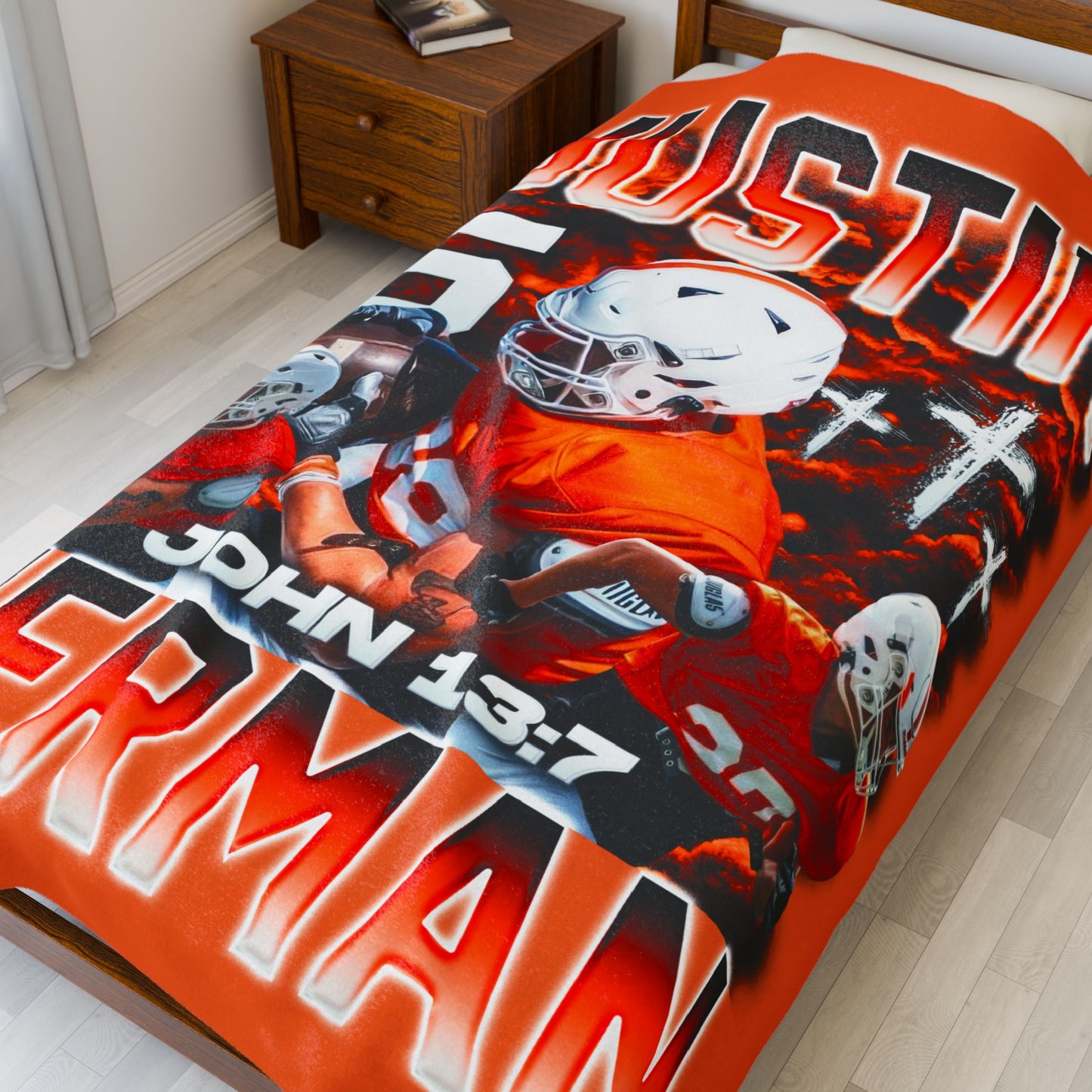 Justin Herman 60"-80" Plush Blanket