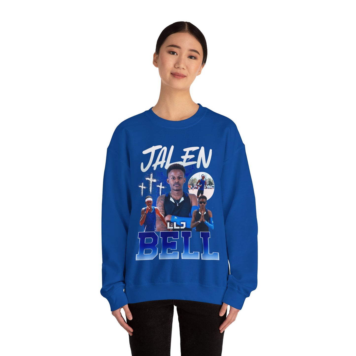 Jalen Bell Colored & White Combo Crewneck Sweatshirt