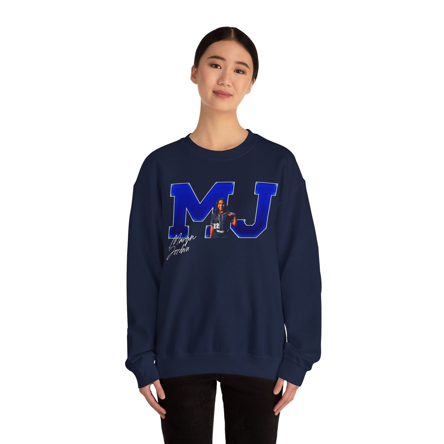Maryn Jordan Big Initials Crewneck Sweatshirt