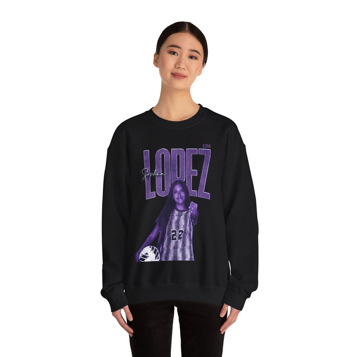 Sophia Lopez Faded Glory Crewneck Sweatshirt