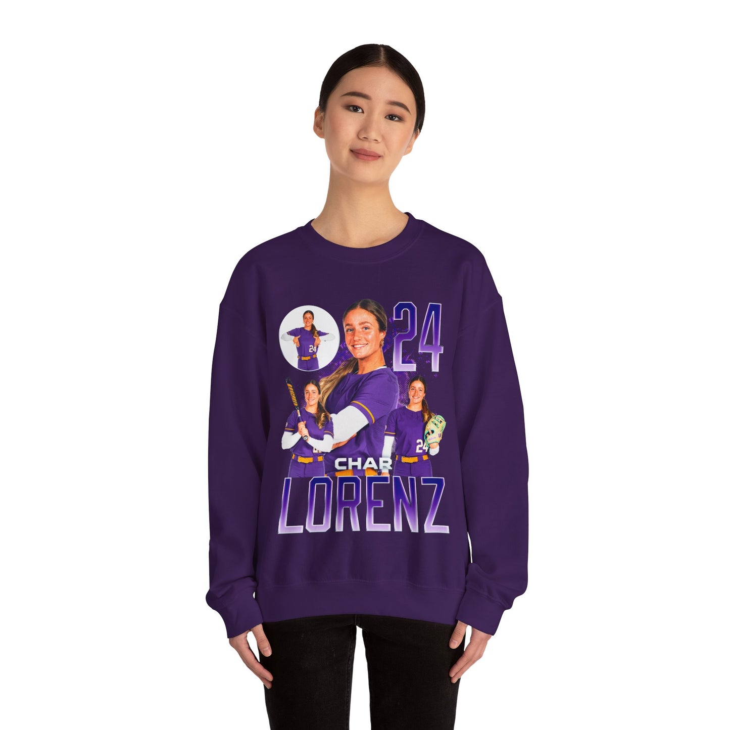 Char Lorenz Name & Number Combo Crewneck Sweatshirt