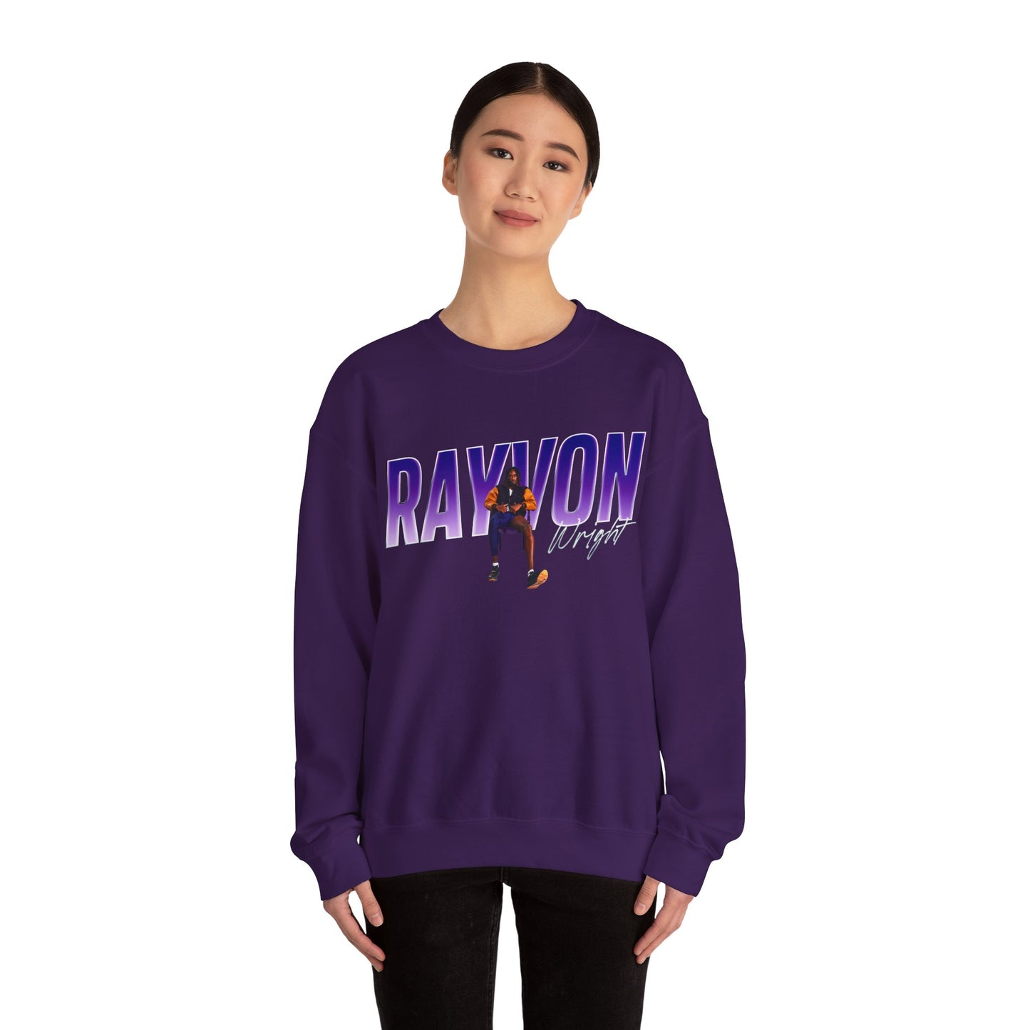 Rayvon Wright Cursive Combo Crewneck Sweatshirt