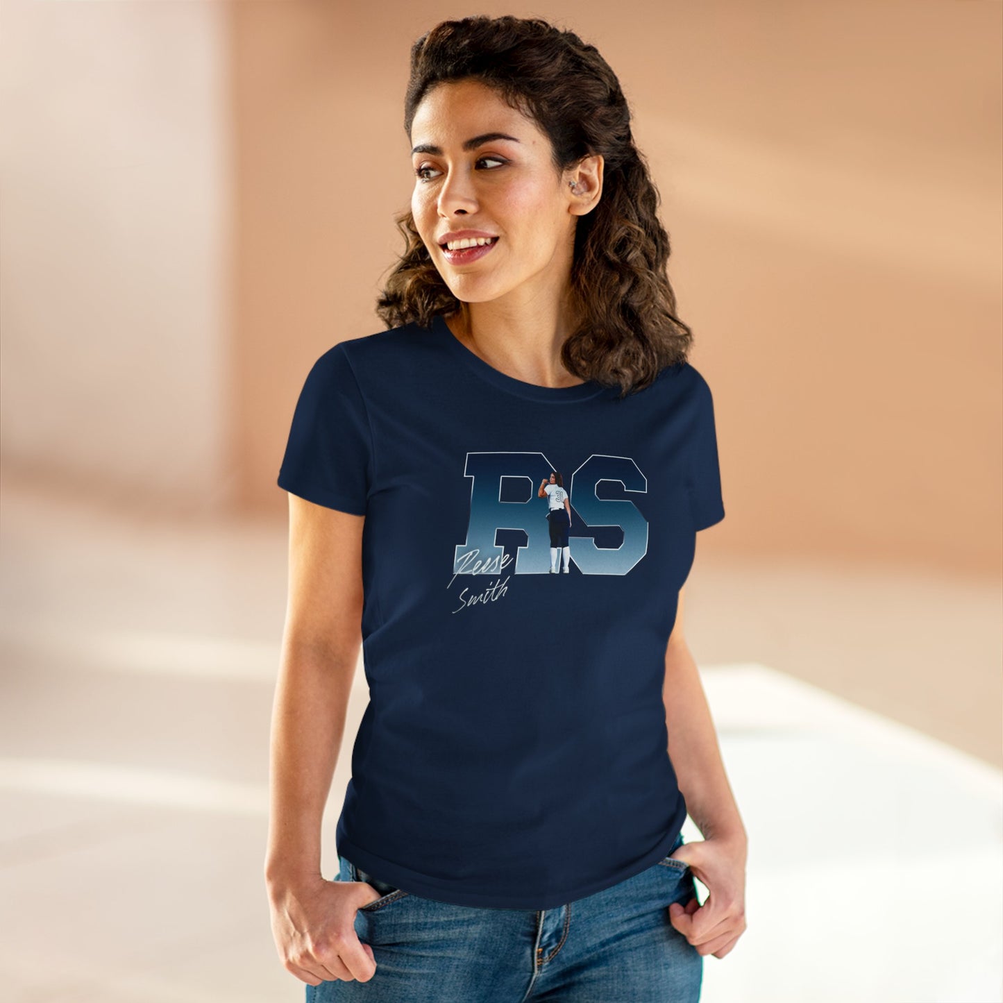 Reese Smith Big Initials Colored Women's Tee