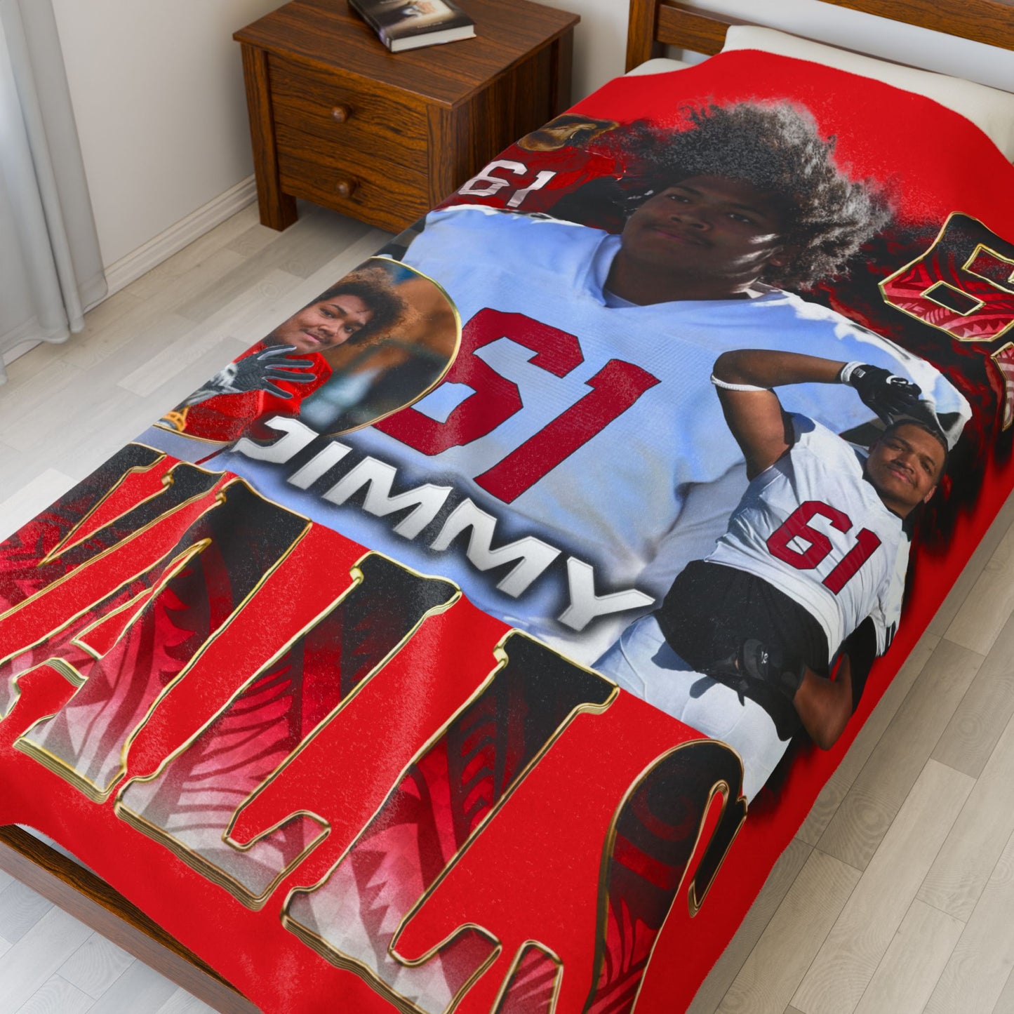 Jimmy Walls 60"-80" Plush Blanket
