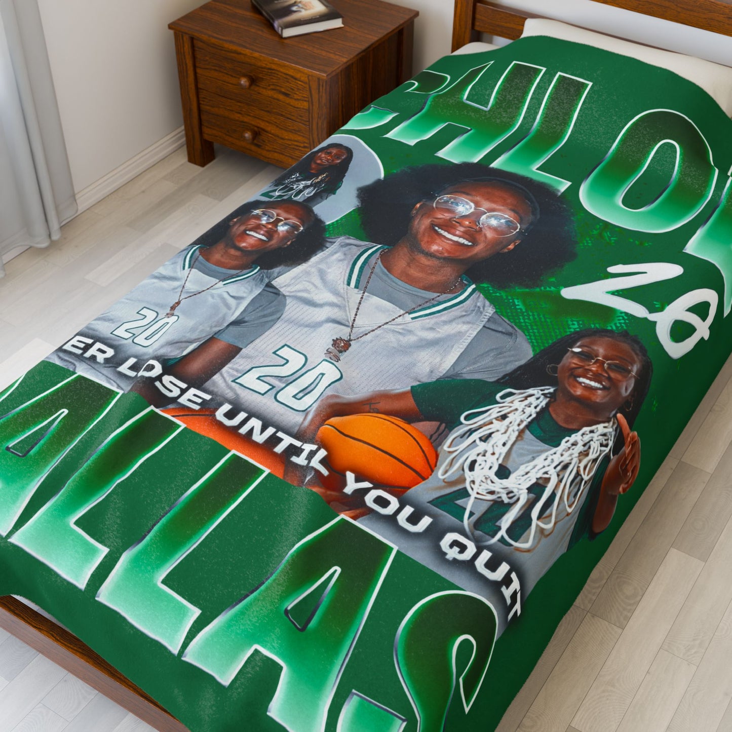 Chloe Dallas 60"-80" Plush Blanket