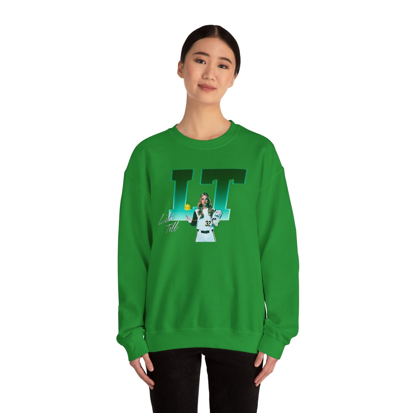 Lila Toll Big Initials Colored Crewneck Sweatshirt