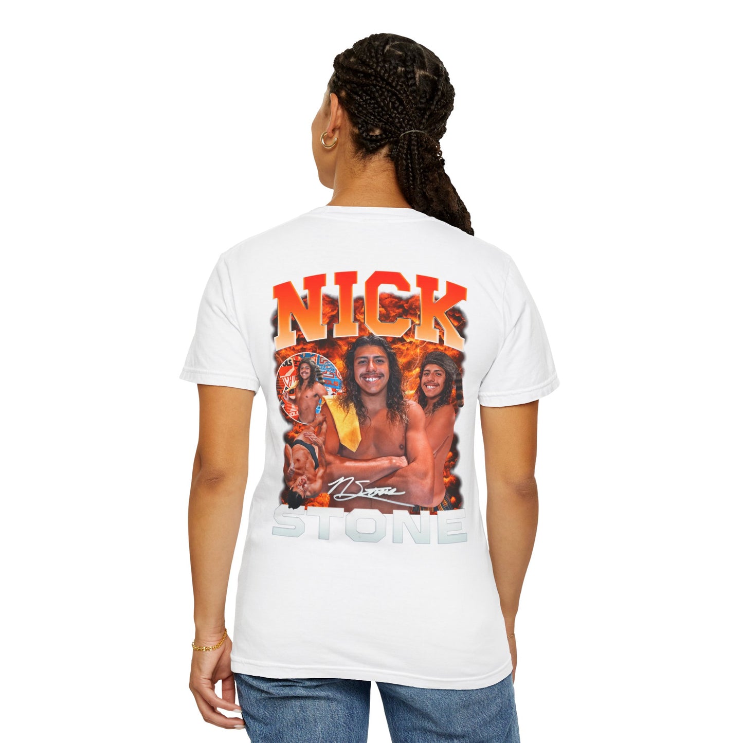 Nick Stone Logo Front & Back Premium Tee