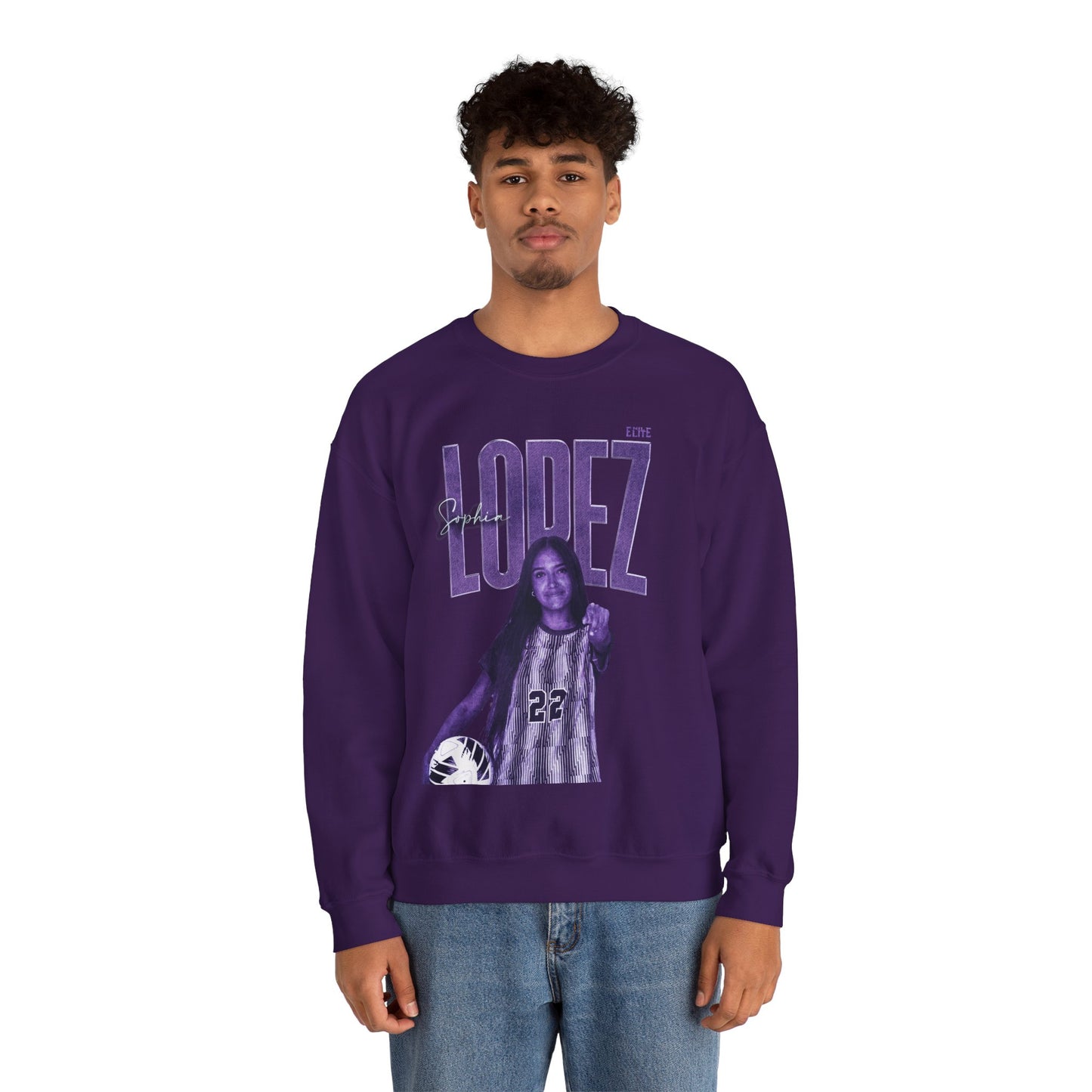 Sophia Lopez Faded Glory Crewneck Sweatshirt
