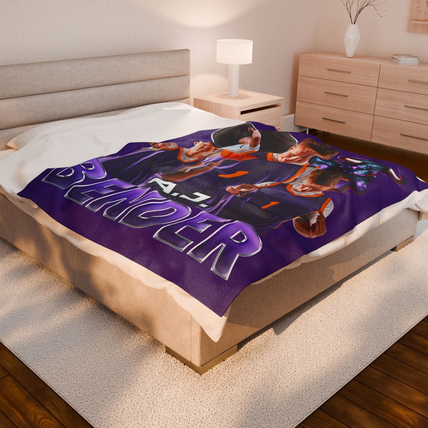 A.J. Bender 60"-80" Plush Blanket