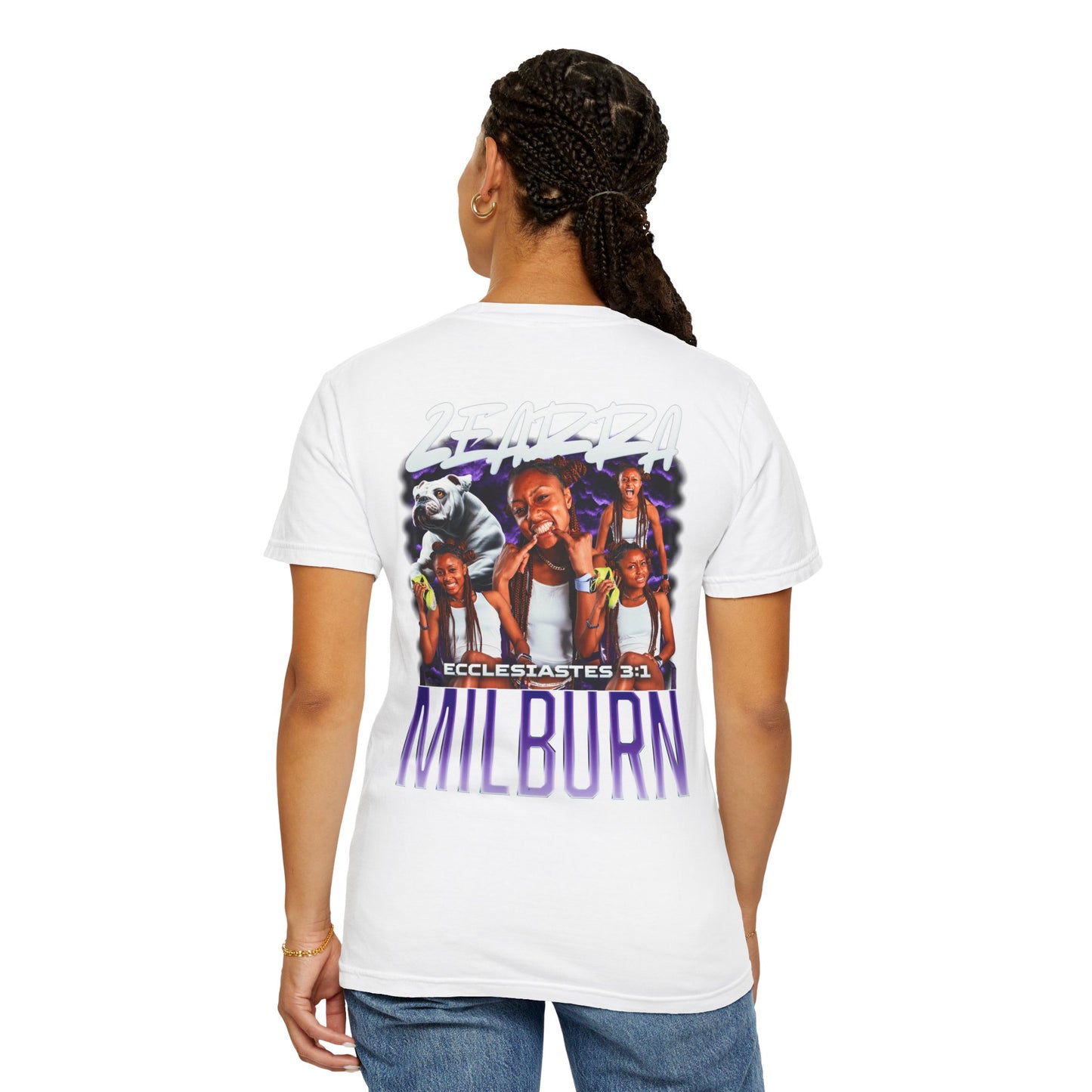 Zearra Milburn Logo Front & Back Premium Tee