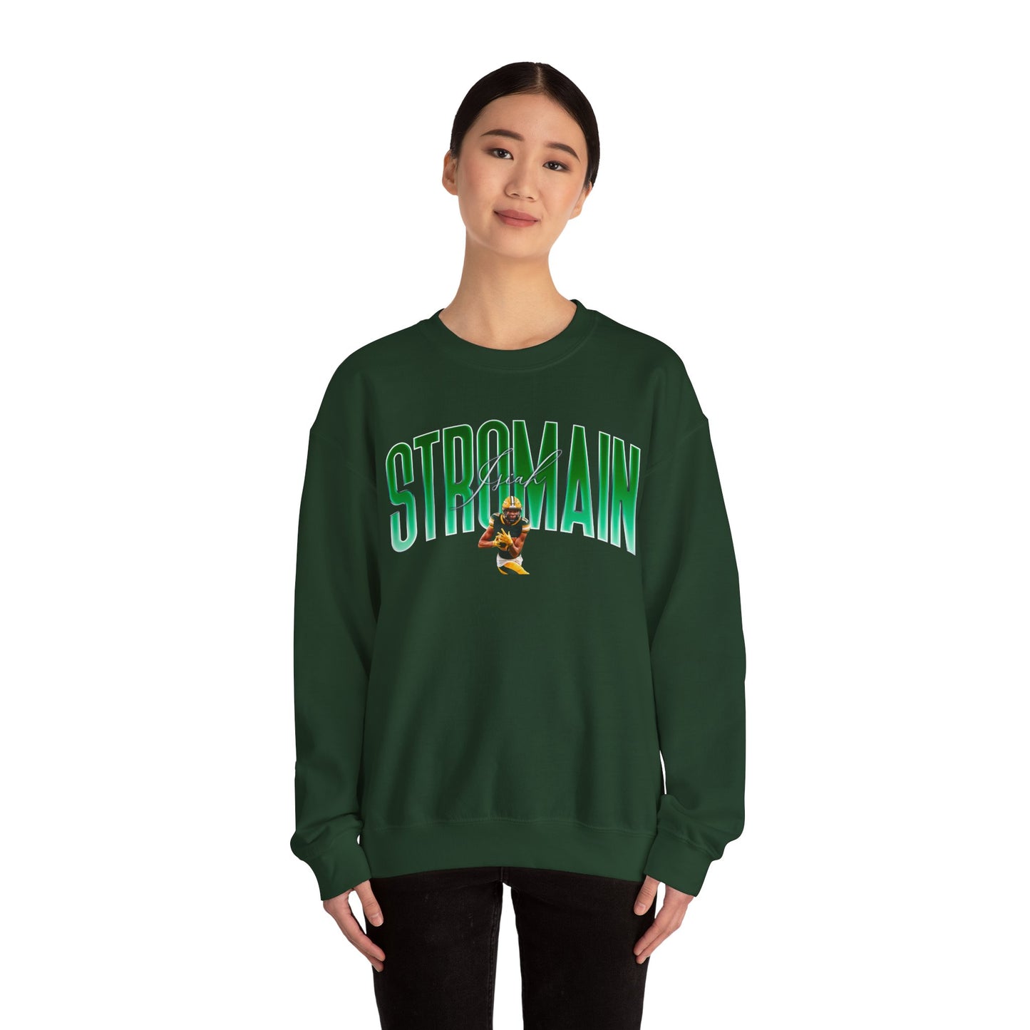 Isiah Stromain Big Last Name Crewneck Sweatshirt
