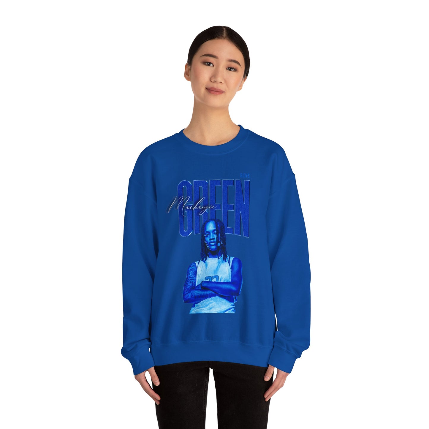 Mackenzie Green Faded Glory Crewneck Sweatshirt