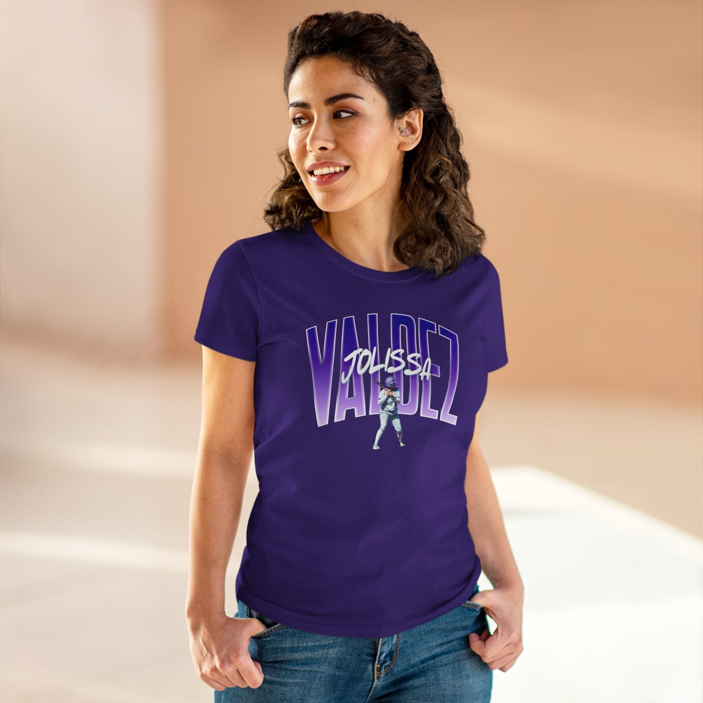 Jolissa Valdez Curved Combo Colored Women's Tee