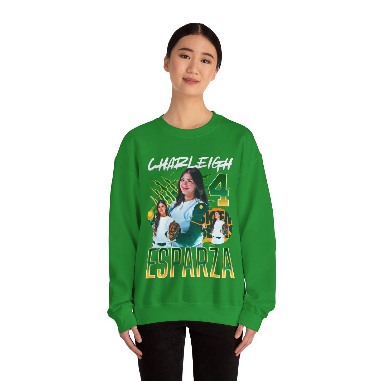 Charleigh Esparza White & Colored Combo Crewneck Sweatshirt
