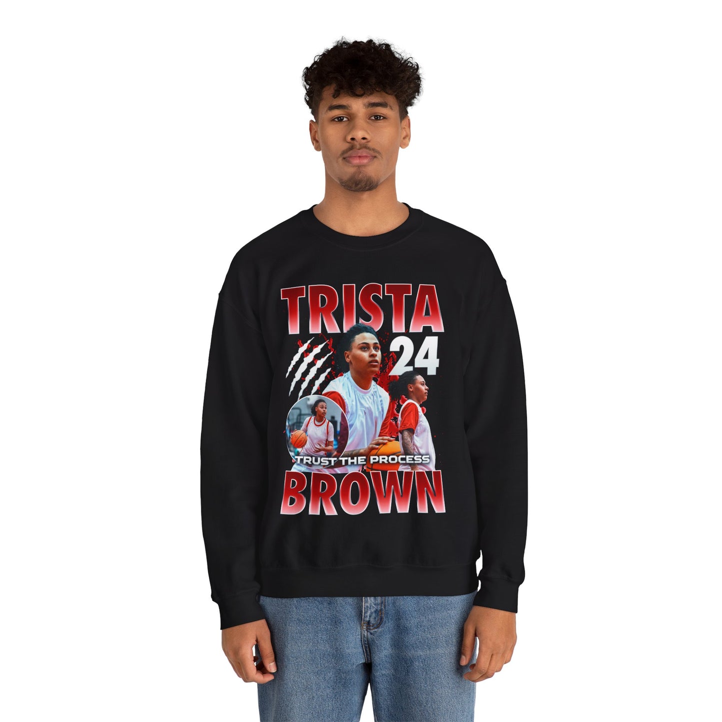 Trista Brown Crewneck Sweatshirt