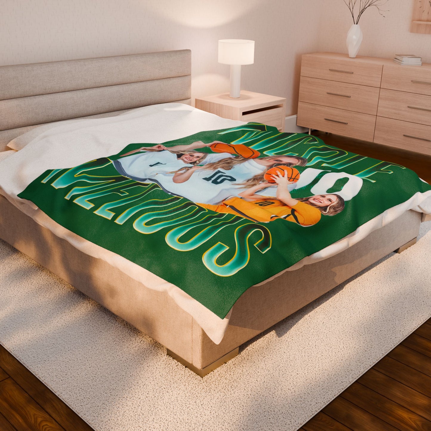 Nicole Melious 60"-80" Plush Blanket