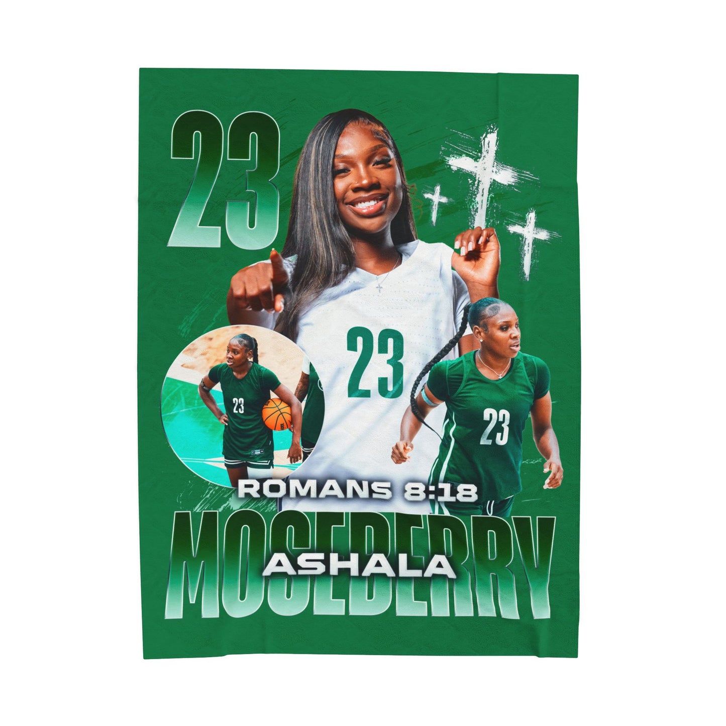 Ashala Moseberry 60"-80" Plush Blanket