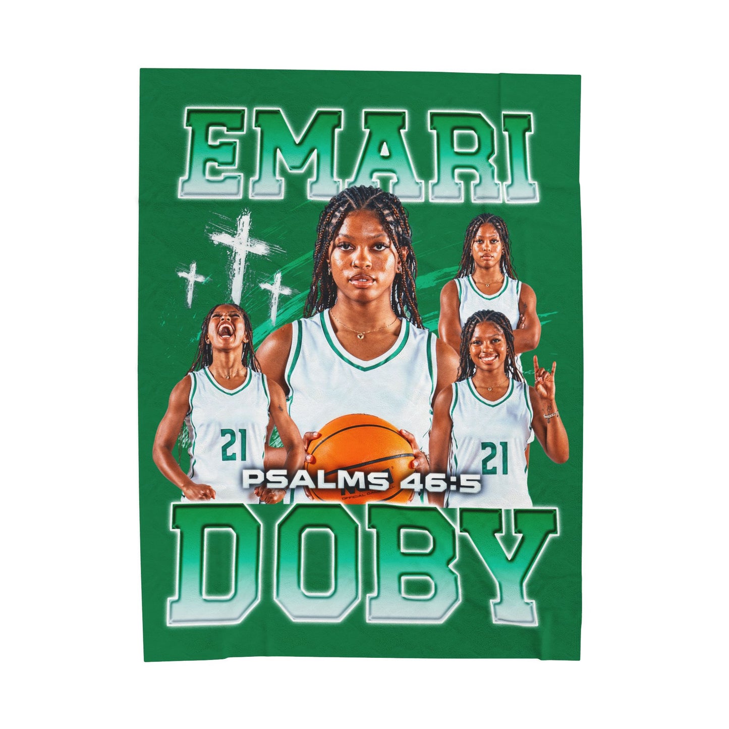 Emari Doby 60"-80" Plush Blanket