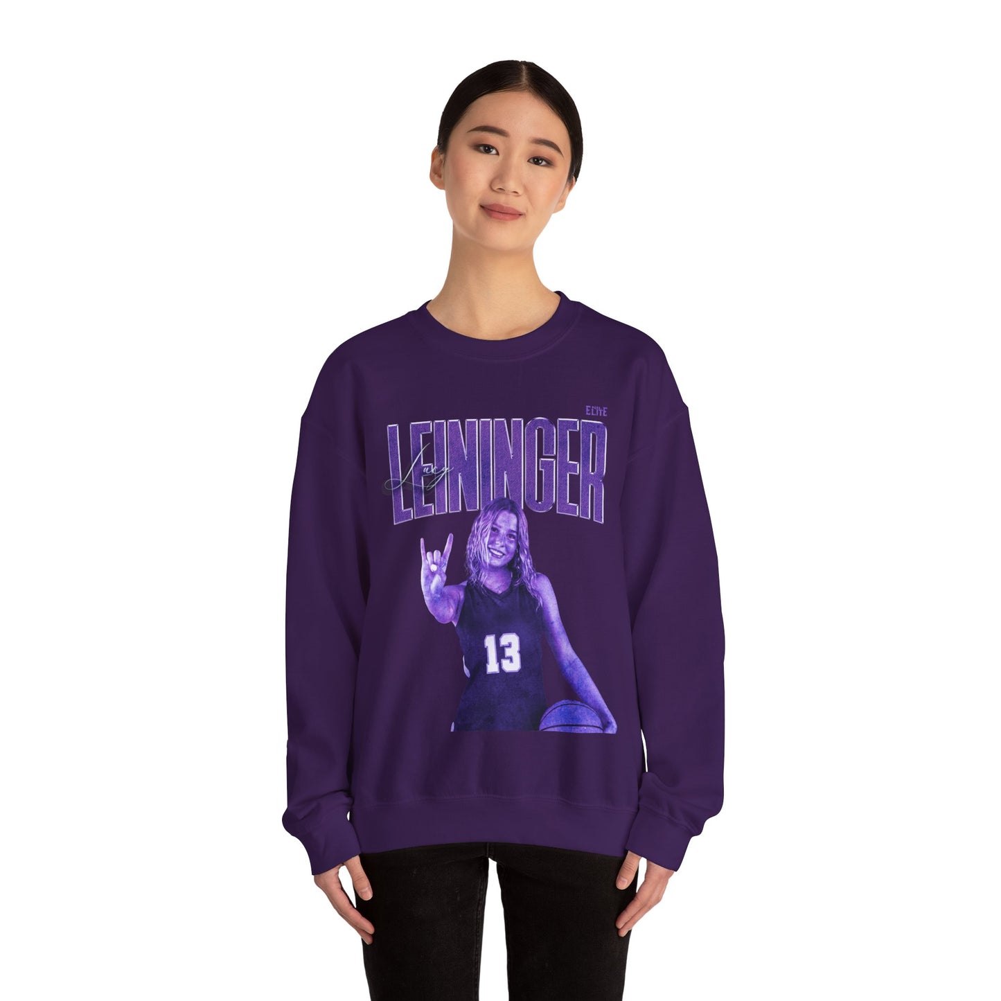 Lucy Leininger Faded Glory Crewneck Sweatshirt