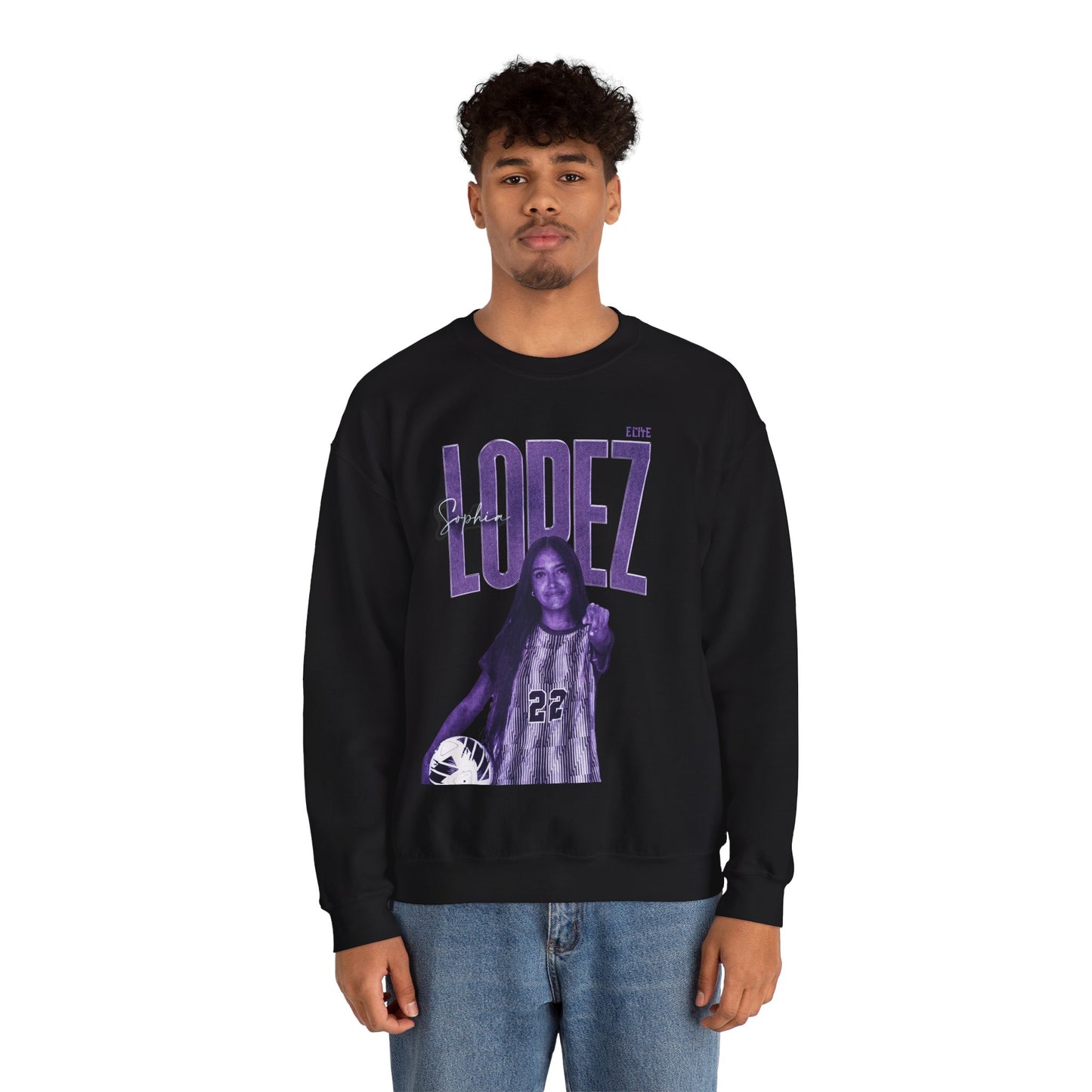 Sophia Lopez Faded Glory Crewneck Sweatshirt