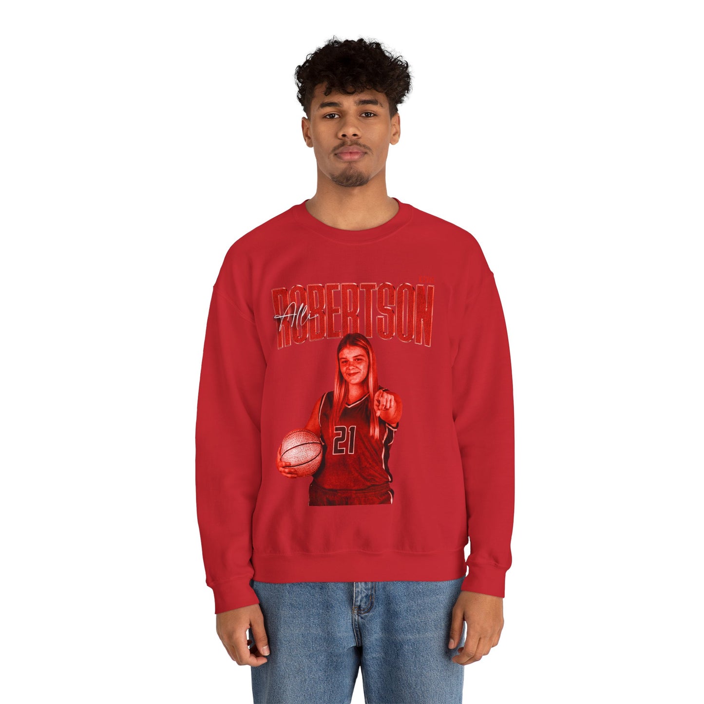 Alli Robertson Faded Glory Crewneck Sweatshirt