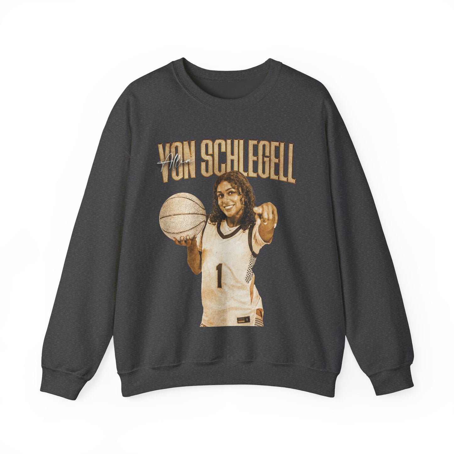 Allia Von Schlegell Faded Glory Crewneck Sweatshirt