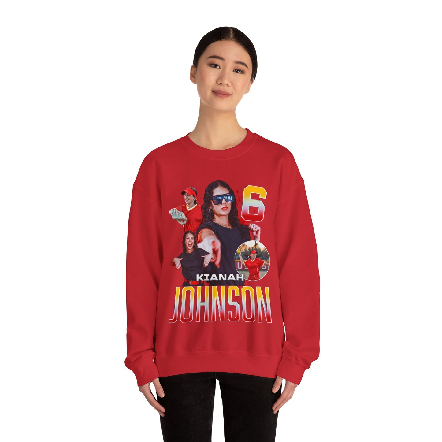 Kianah Johnson Name & Number Ombre Crewneck Sweatshirt