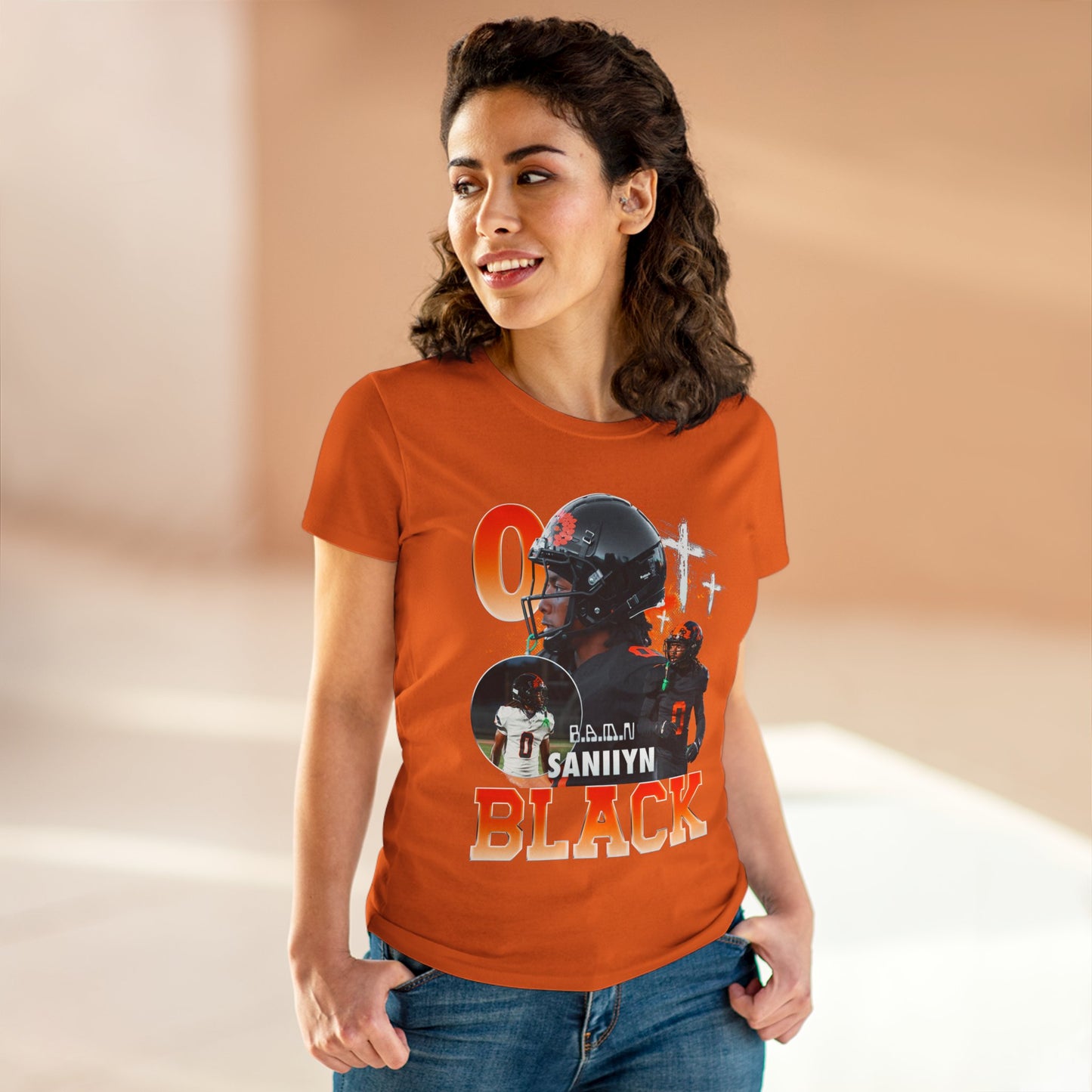 Saniiyn Black Women's Tee