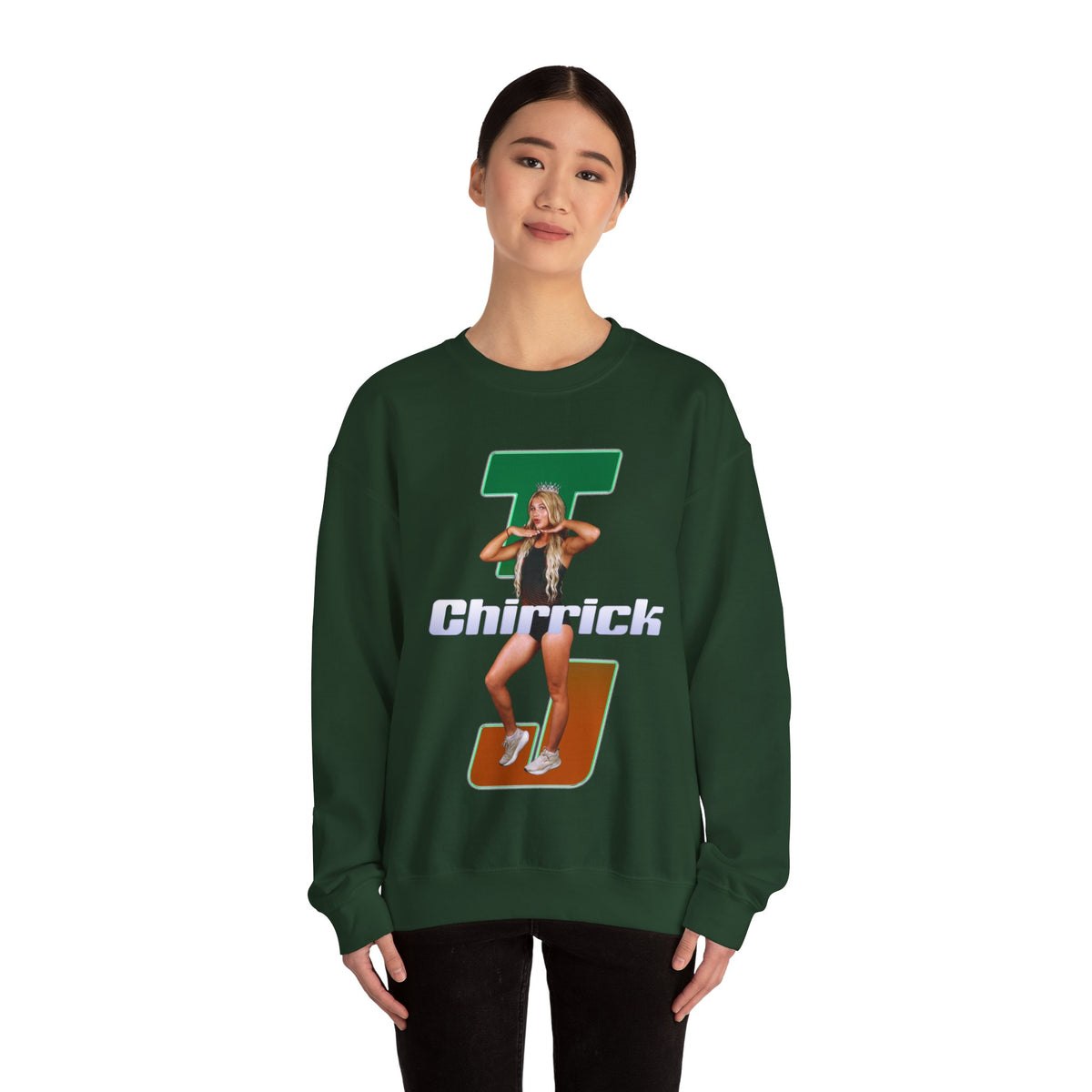 TJ Chirrick Retro Initials Crewneck Sweatshirt
