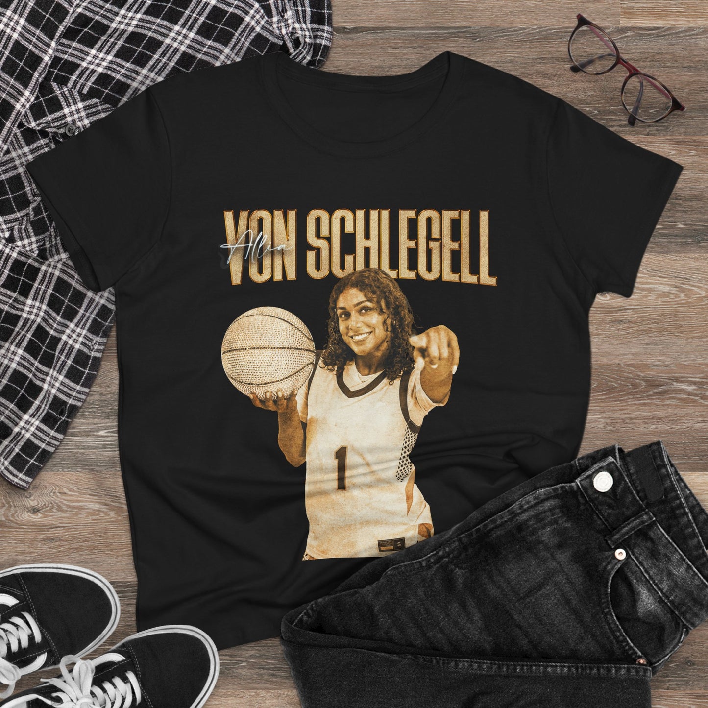 Allia Von Schlegell Faded Glory Women's Tee
