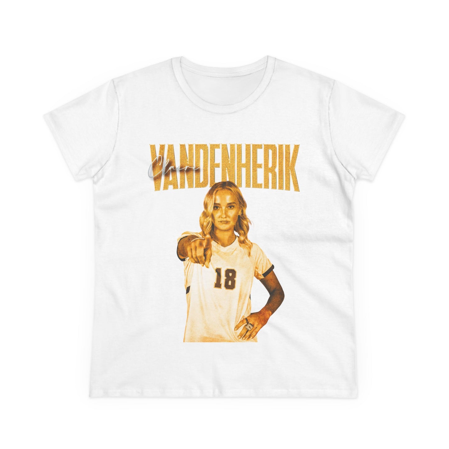 Claire Vandenherik Faded Glory Women's Tee