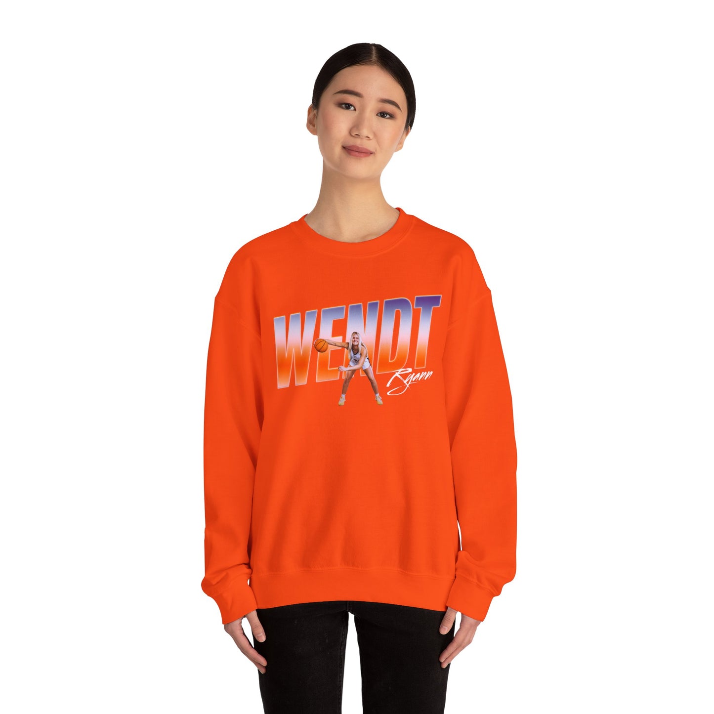Ryann Wendt Cursive Combo Colored Crewneck Sweatshirt