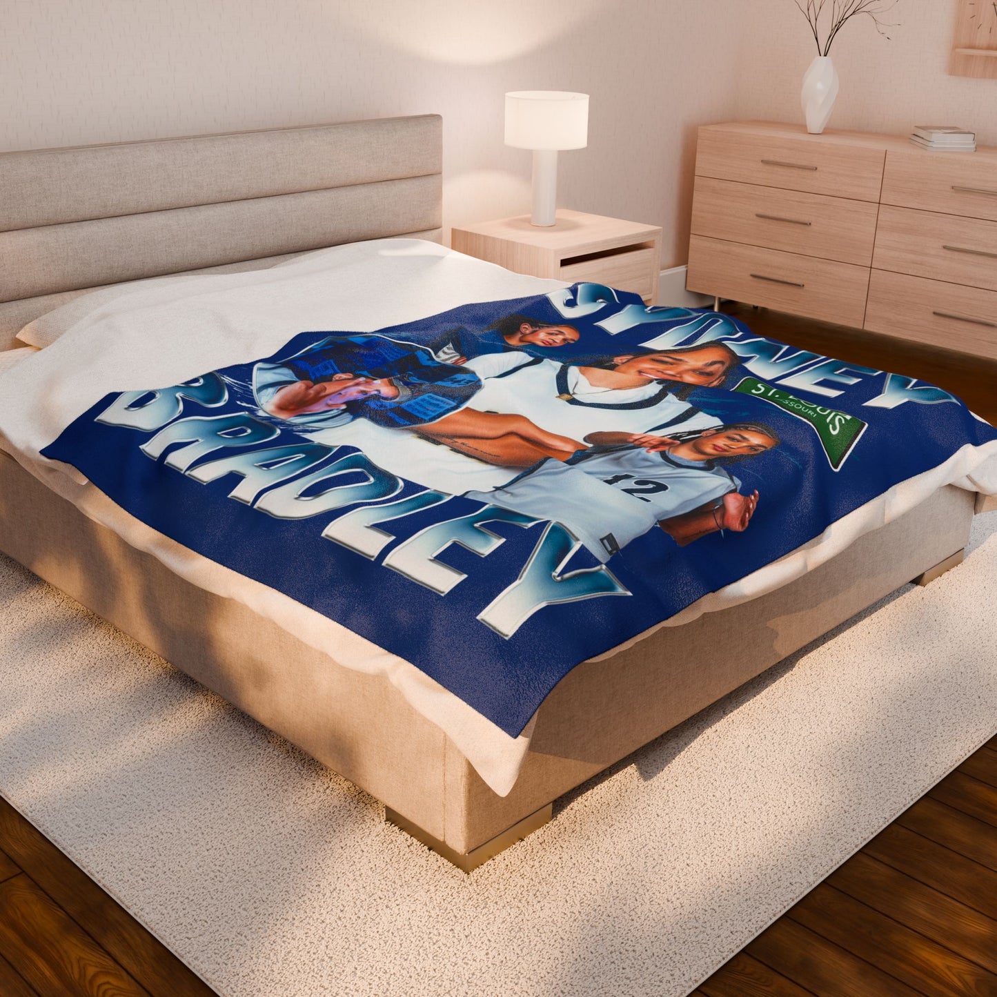 Sydney Bradley 60"-80" Plush Blanket
