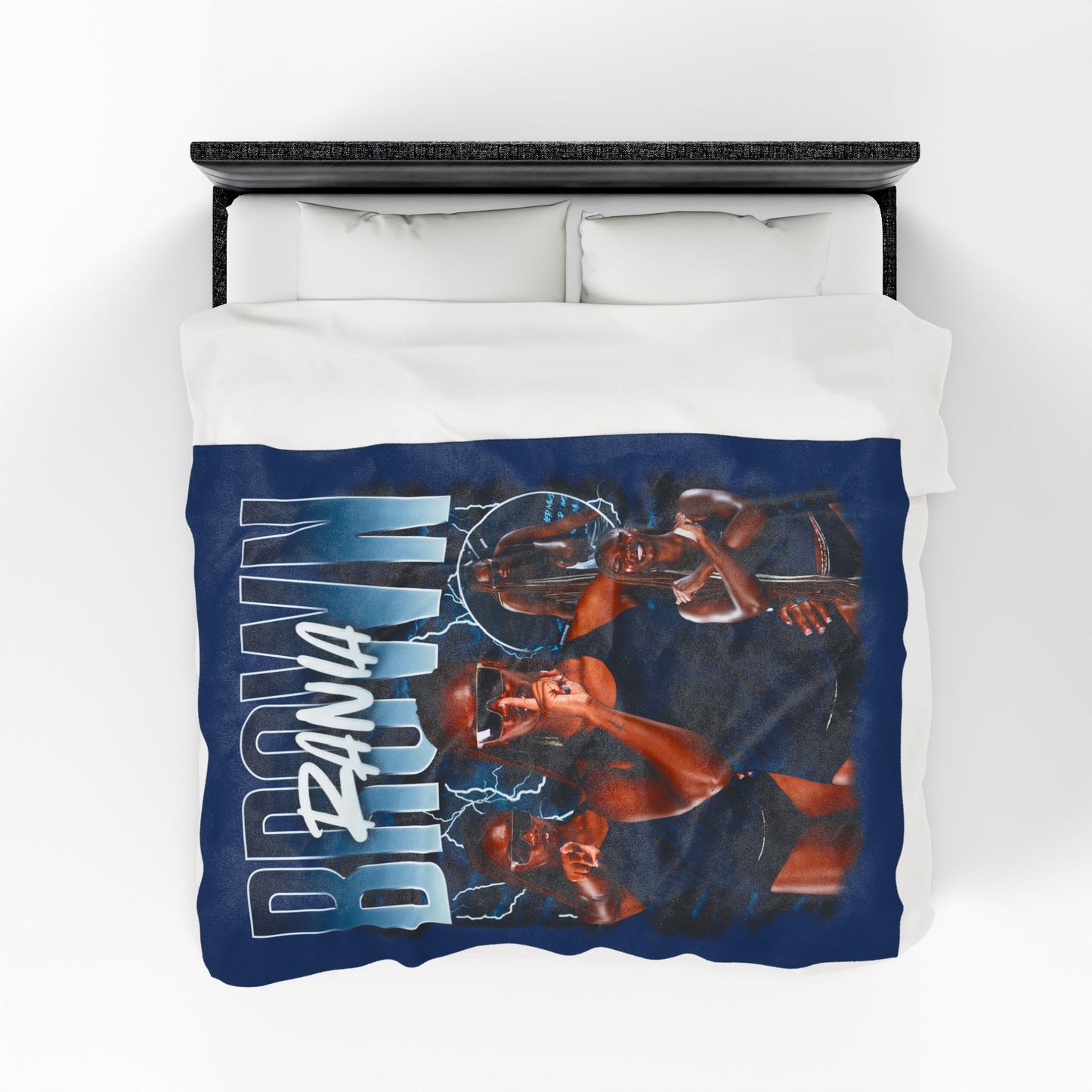 Rania Brown 60"-80" Plush Blanket