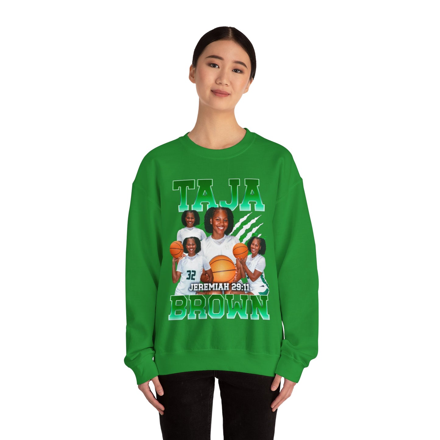 Taja Brown Crewneck Sweatshirt