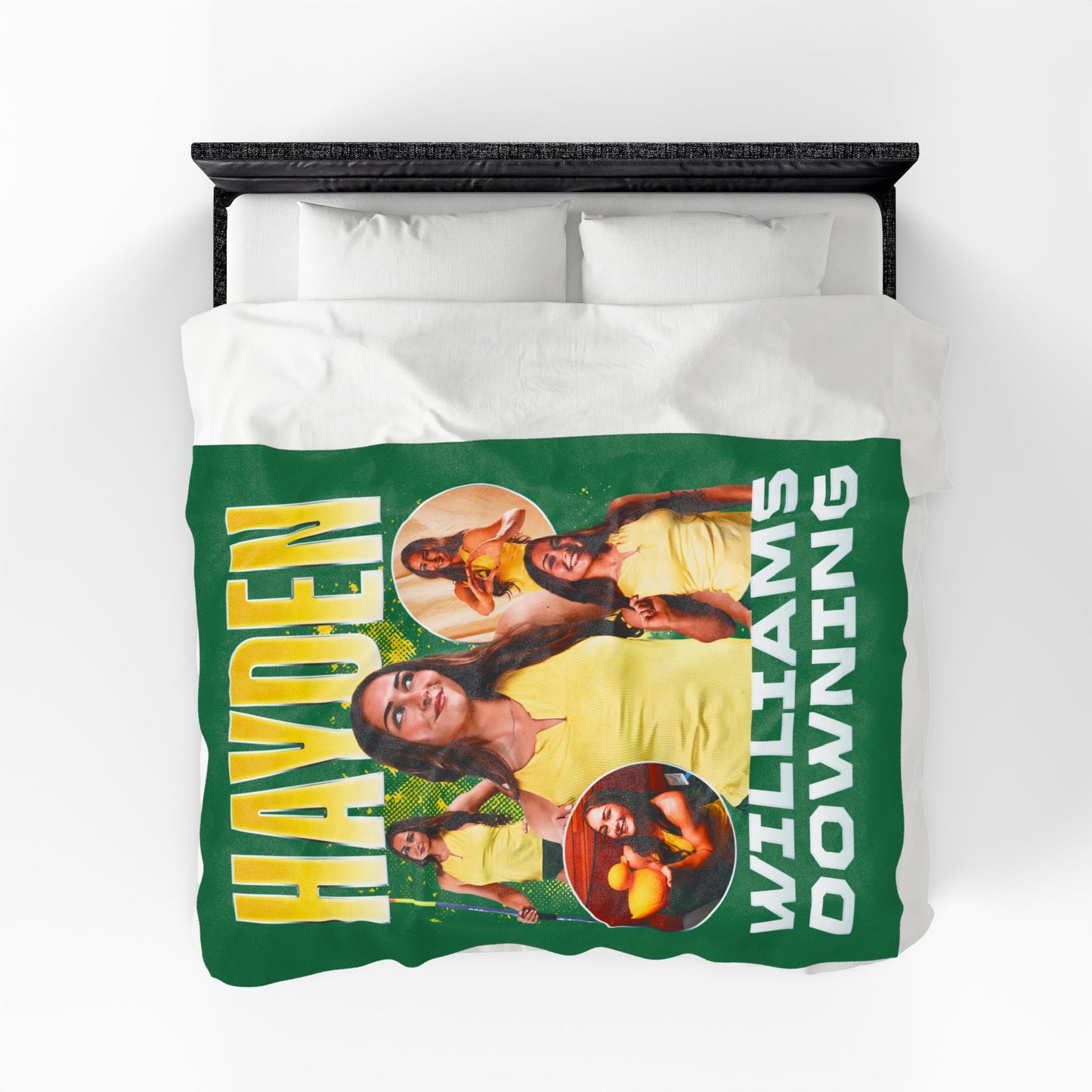 Hayden Williams-Downing Colored & White Combo 60"-80" Plush Blanket