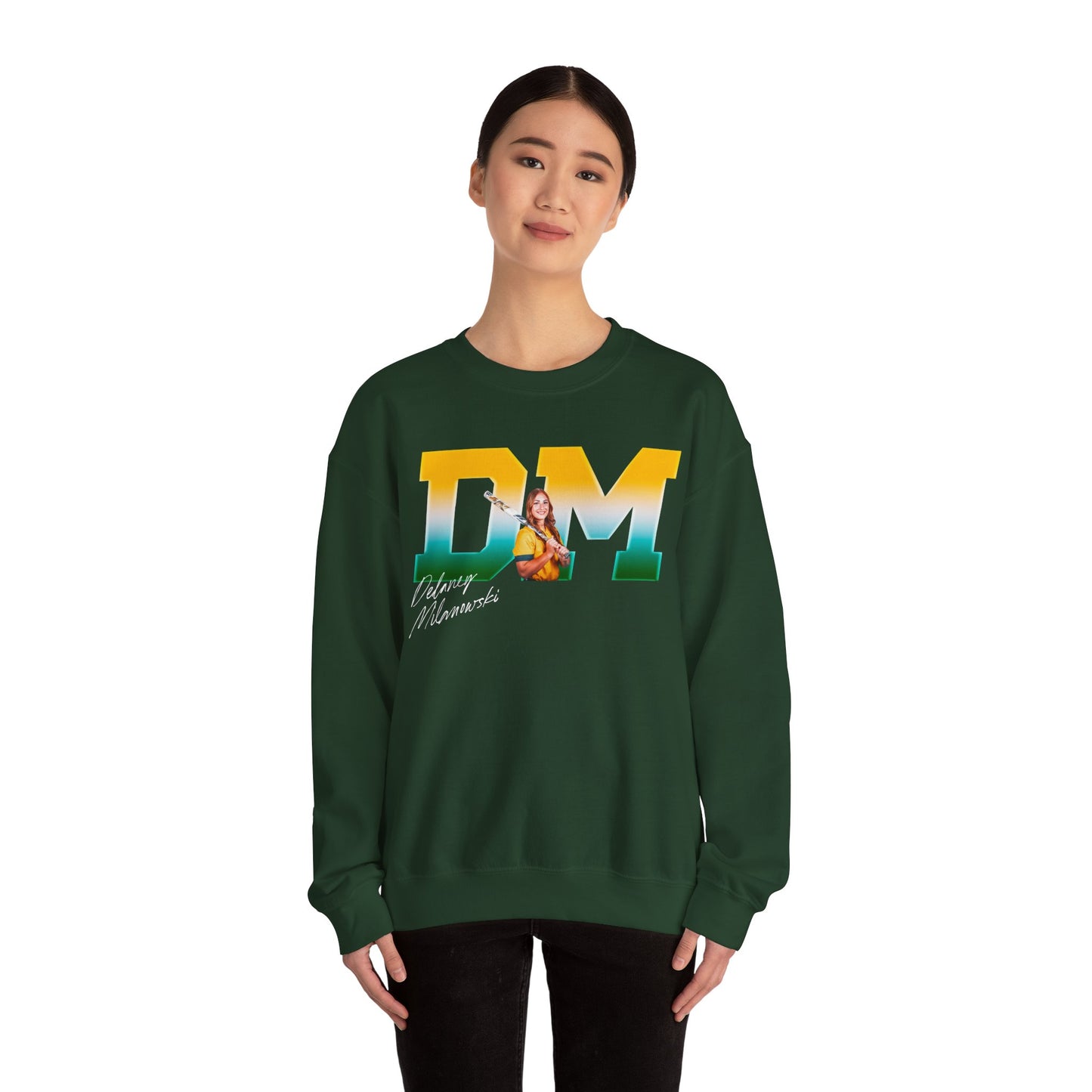 Delaney Milanowski Big Initials Crewneck Sweatshirt