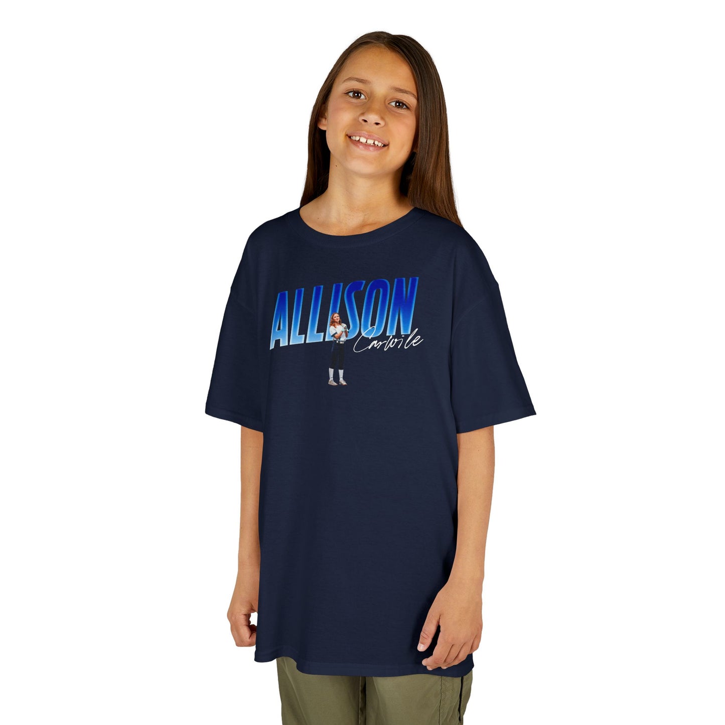 Allison Carwile Cursive Combo Colored Kids Tee